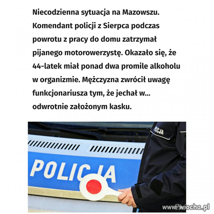 Nie był świadomy, że jest pijany.