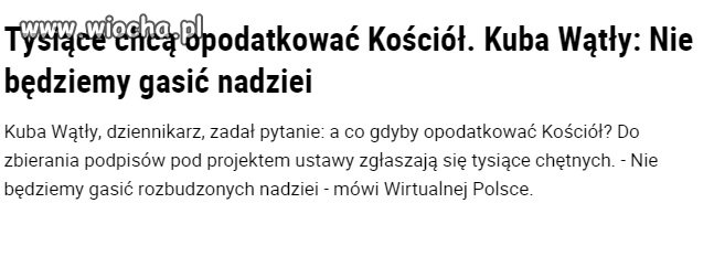 Ja jestem za...
