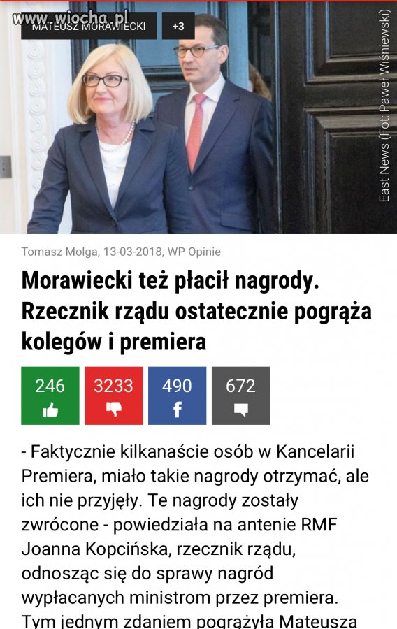 3 miesiące na stołku i też przyznali sobie premie