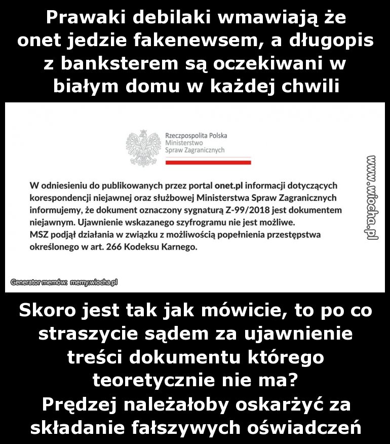 Prawaki debilaki wmawiają że