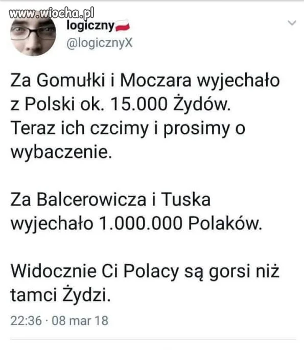 Za pisiorków czarne jest białe