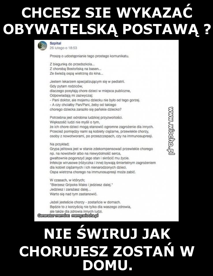 CHCESZ SIE WYKAZAĆ OBYWATELSKĄ POSTAWĄ ?