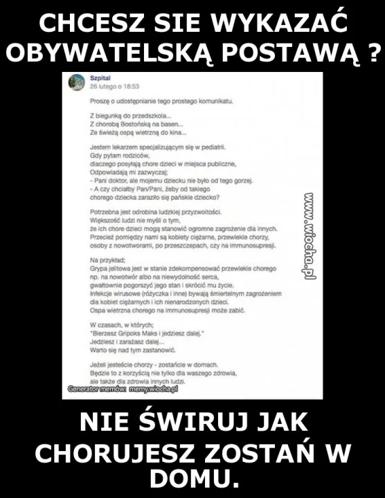 CHCESZ SIE WYKAZAĆ OBYWATELSKĄ POSTAWĄ ?