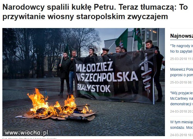 Zatem obsikanie narodowca to śmigus - dyngus?