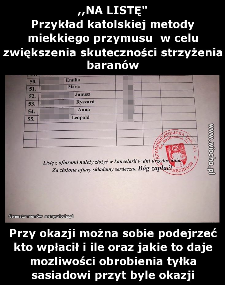 ,,NA LISTĘ"
