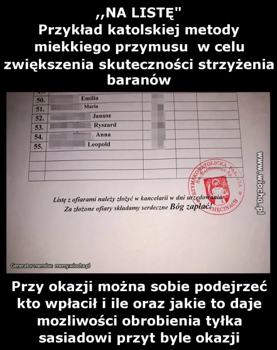 ,,NA LISTĘ"