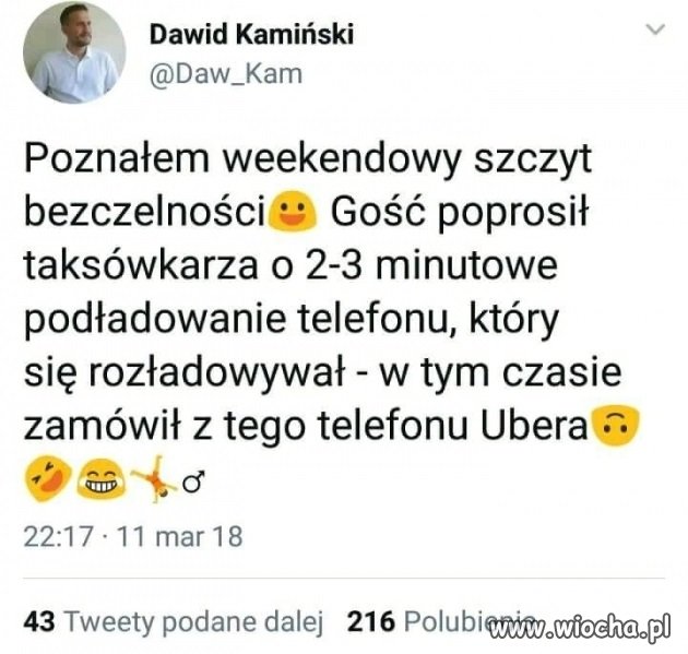 Szczyt bezczelności