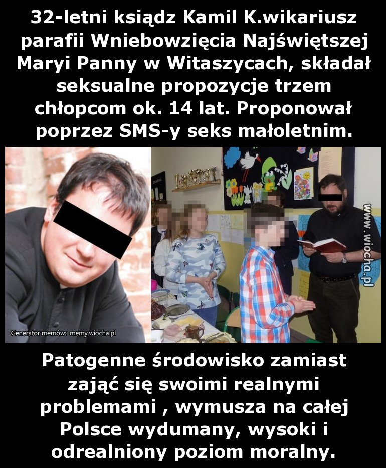 Ksiądz, dzieci i sex-never ending story