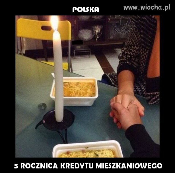 Szczęście - to nie mieć kredytów w tym kraju...