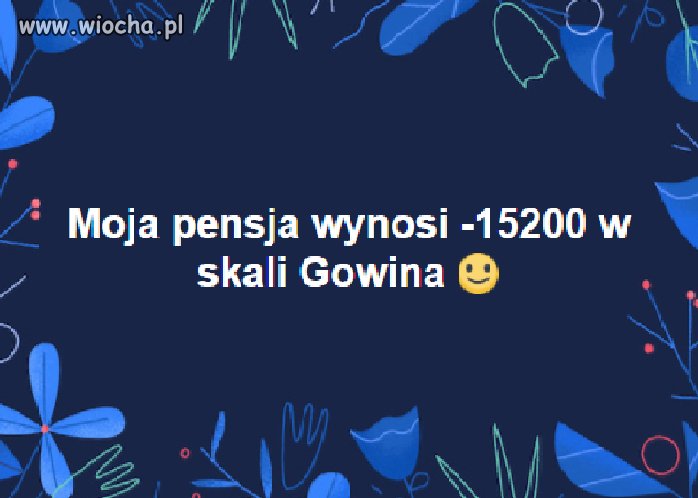 No chyba wielu nas ma takie pensje
