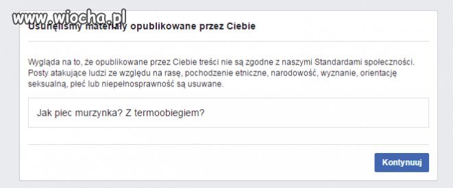 Zapytanie na kulinarnej grupie na fb