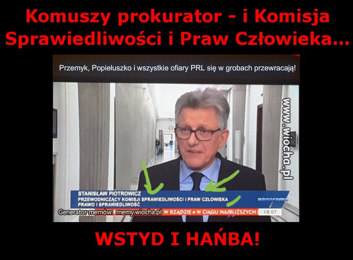 Komuszy prokurator - i Komisja Sprawiedliwości i