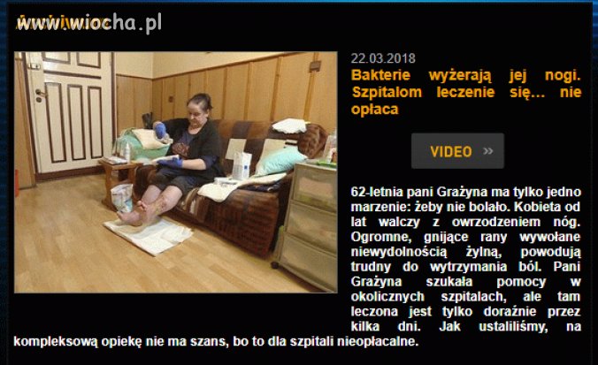 Szpitale nie leczą bo im się nie opłaca