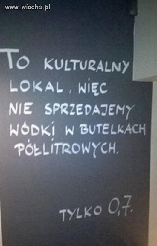 Kulturka musi być