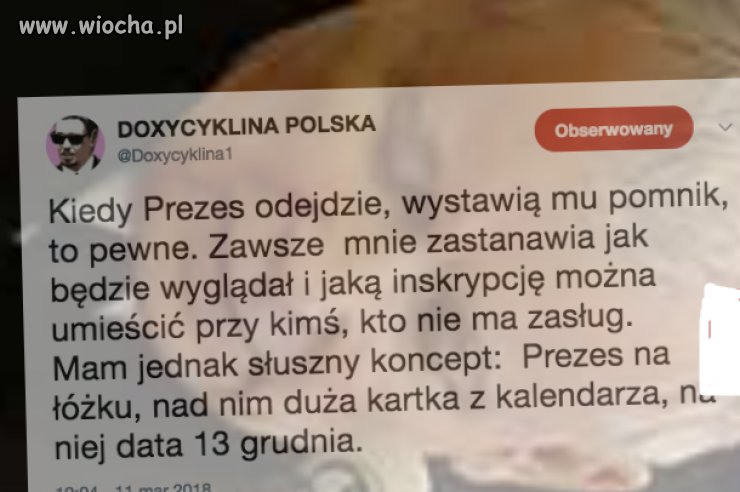 Pod pomnikiem winno być 