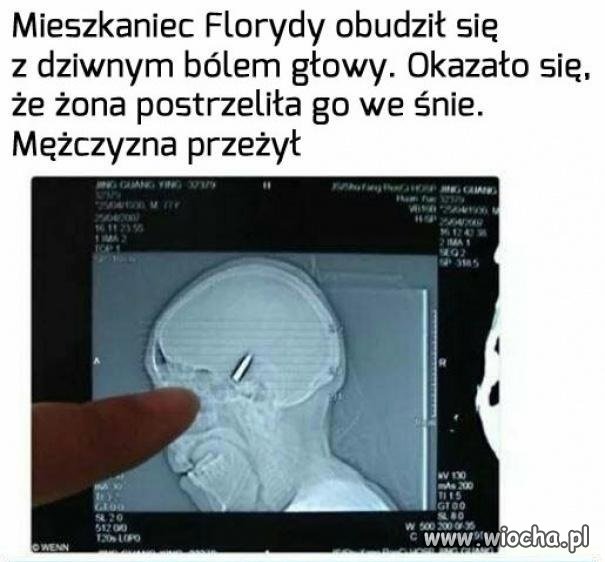 Ból głowy z rana