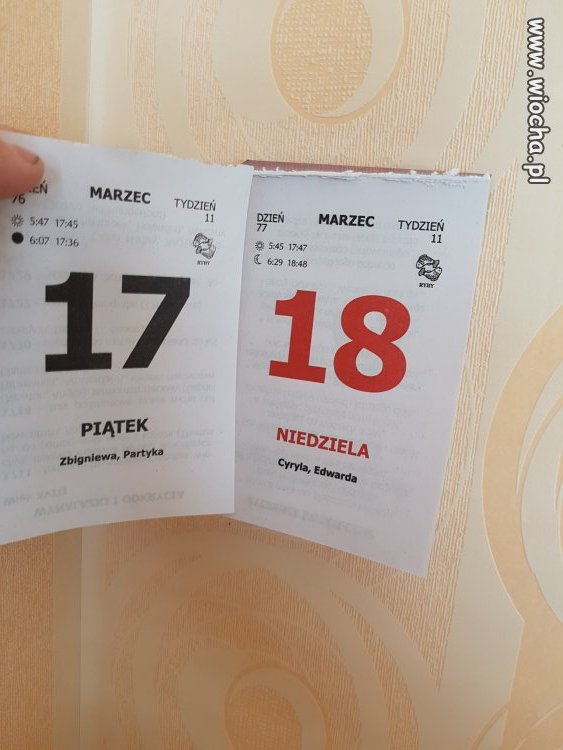 Soboty znowu nie ma
