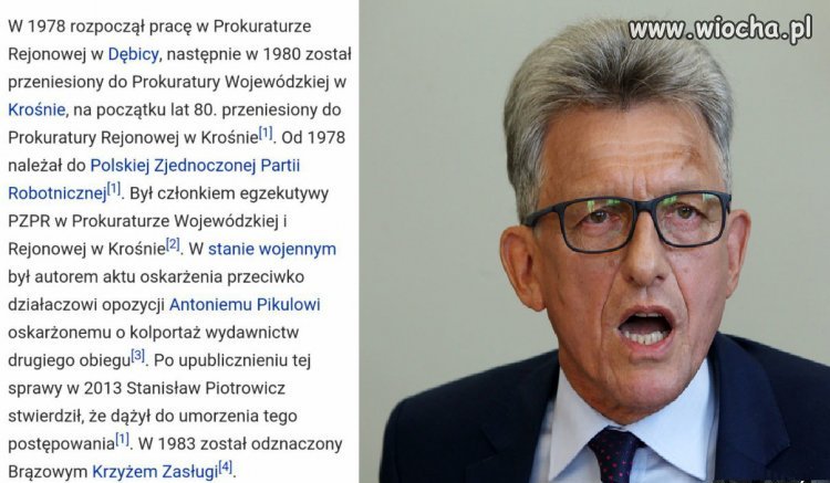 Kiedyś od komunistów dostał order...