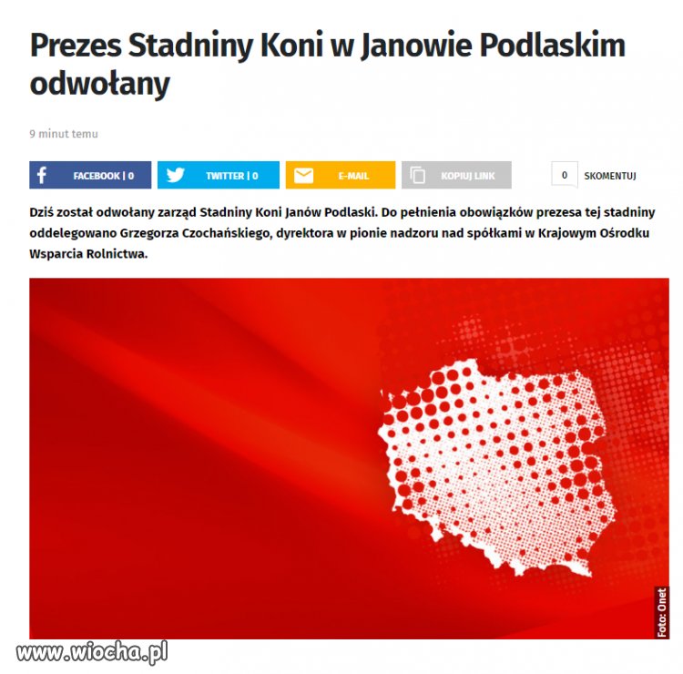 Który to już raz Prezes od koni odwołany ?
