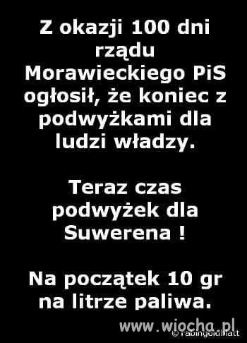 Podwyżka dla suwerena