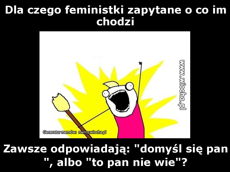 Dlaczego feministki zapytane o co im chodzi 