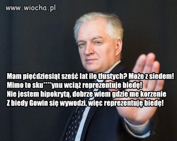 Reprezentuje Biedę.