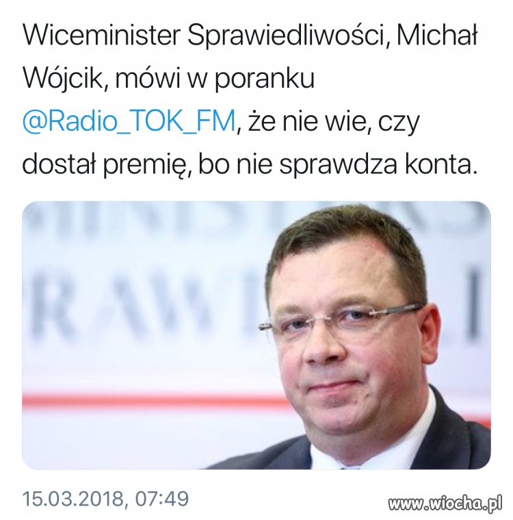 Nie wie czy dostał premie 