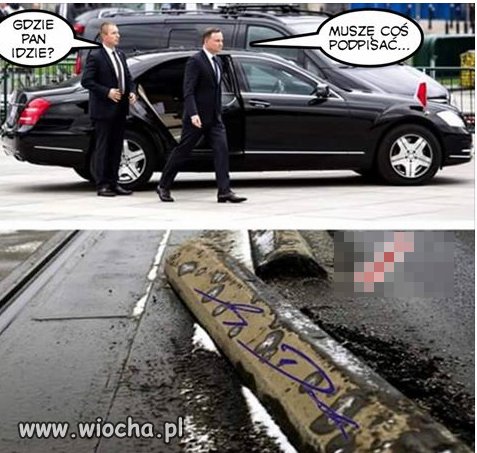 Będąc prezydentem bałbym się wsiadać do auta