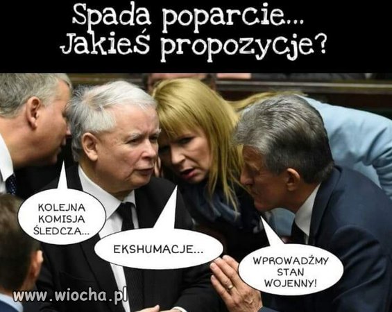 Poparcie w dół