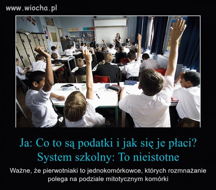 Bo szkoła ma uczyć tego co każdemu się przyda
