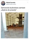 Pomnik budowany w ...namiocie
