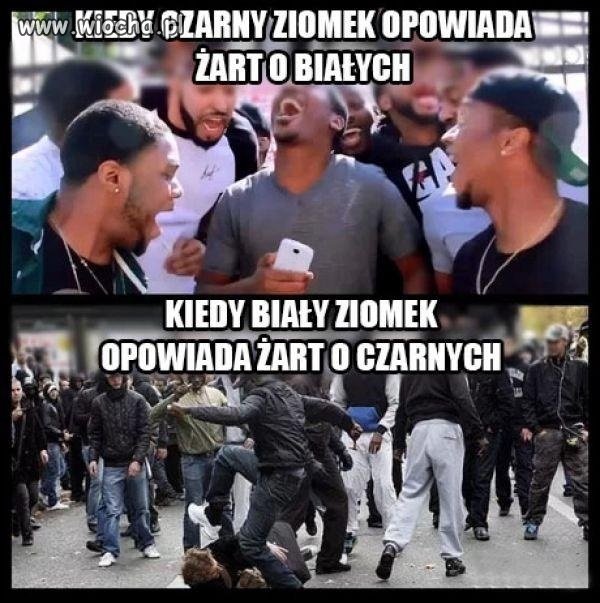 Bo tylko biali to rasiści 