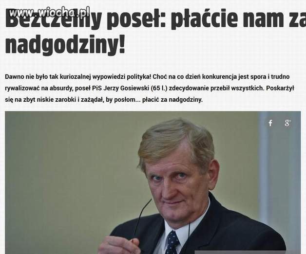 Gosiewski, zawsze mało.