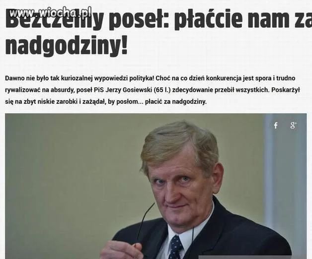Gosiewski, zawsze mało.
