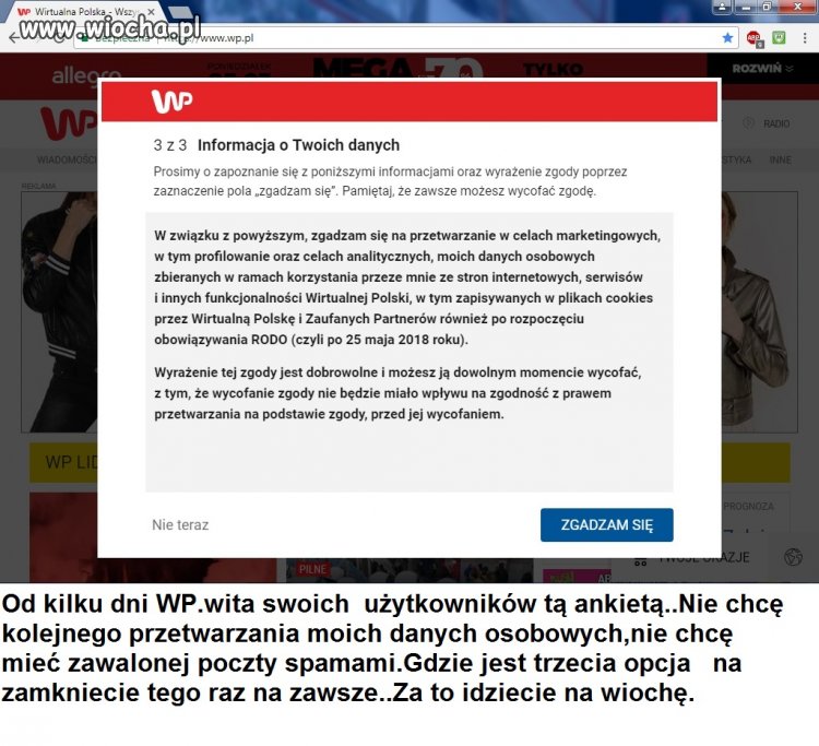 Dobra zmiana na WP.