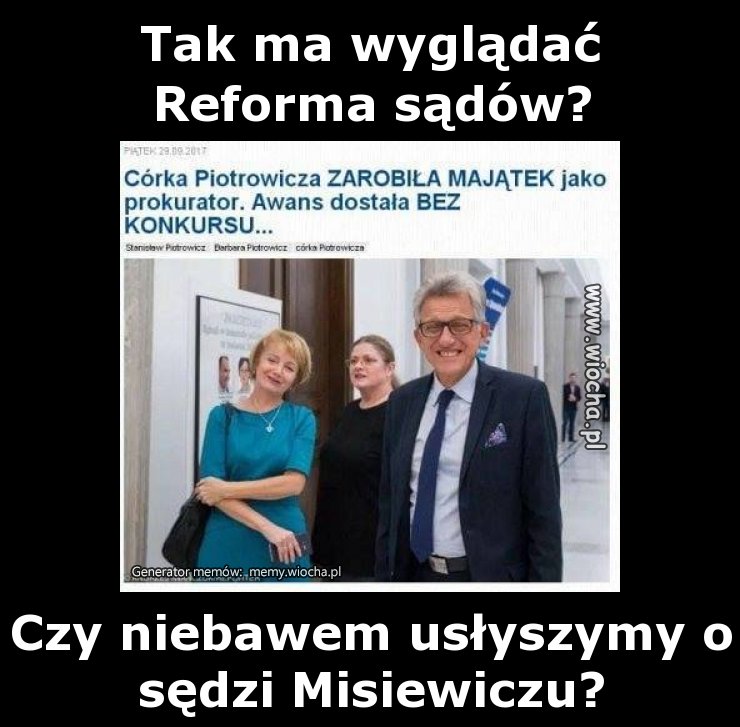 Tak ma wyglądać 
Reforma sądów?