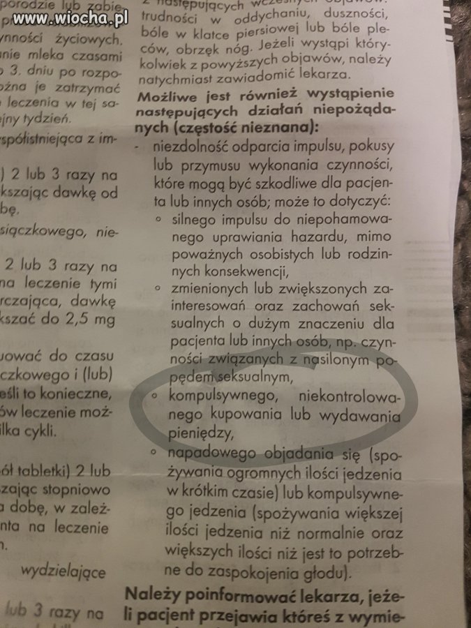 Skutki niepożądane działania leków