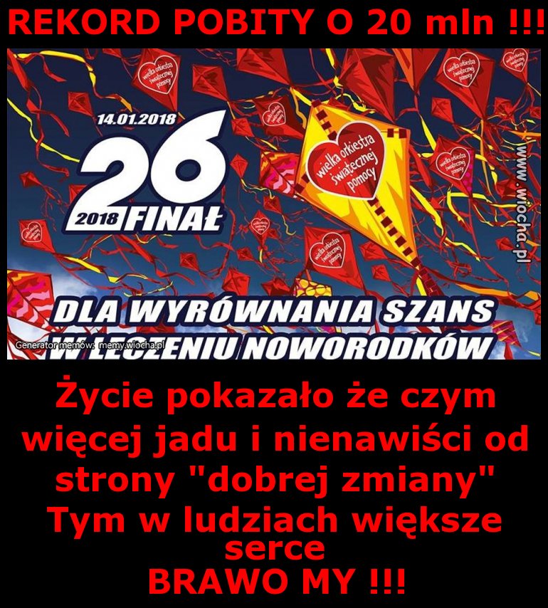 REKORD POBITY O 20 mln !!!