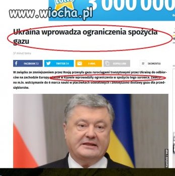 Ograniczenia w spożyciu gazu 