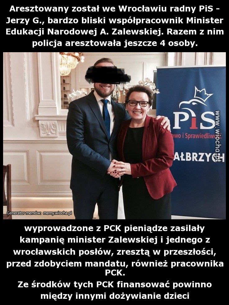   Aresztowany został we Wrocławiu radny PiS -