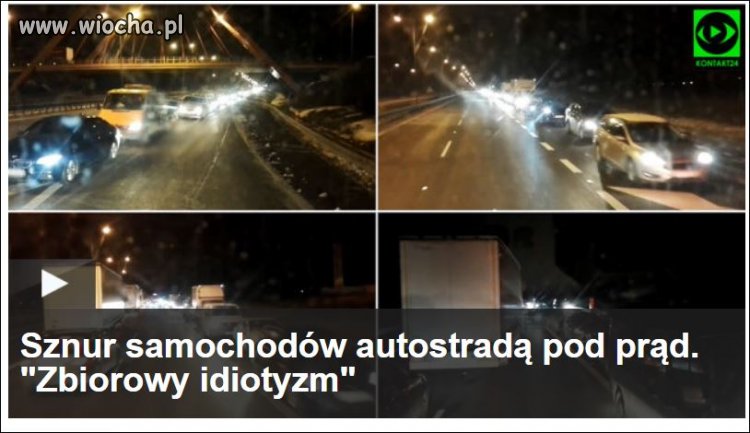 Horror na A4 jazda pasem awaryjnym pod prąd