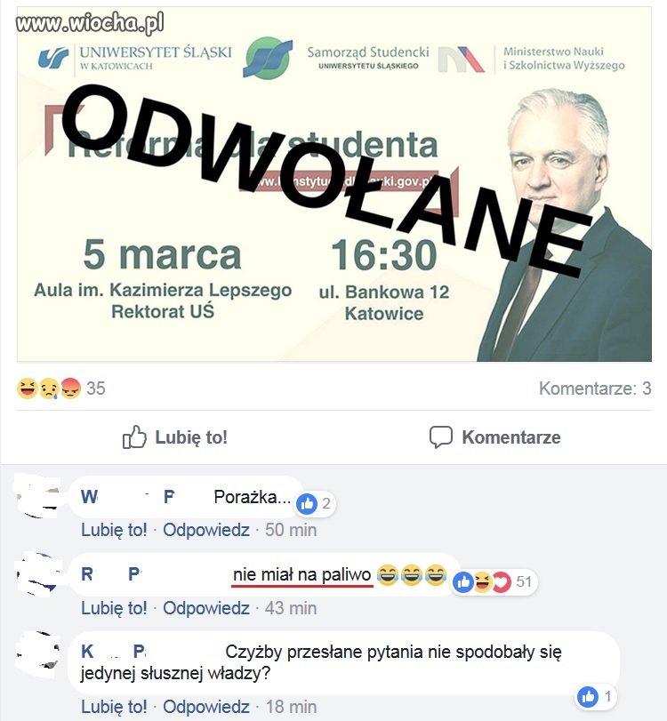 Spotkanie ODWOŁANE