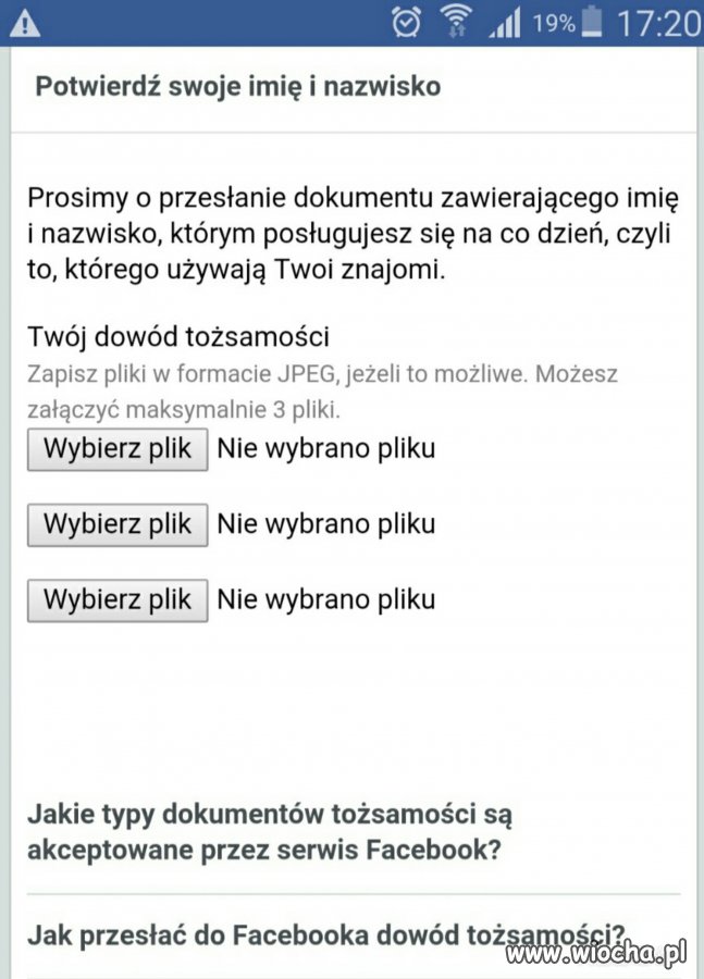 Oniemiałem ..może dlatego że nie mam FB?