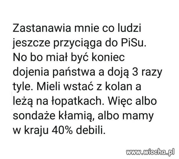 Nurtujące pytanie.