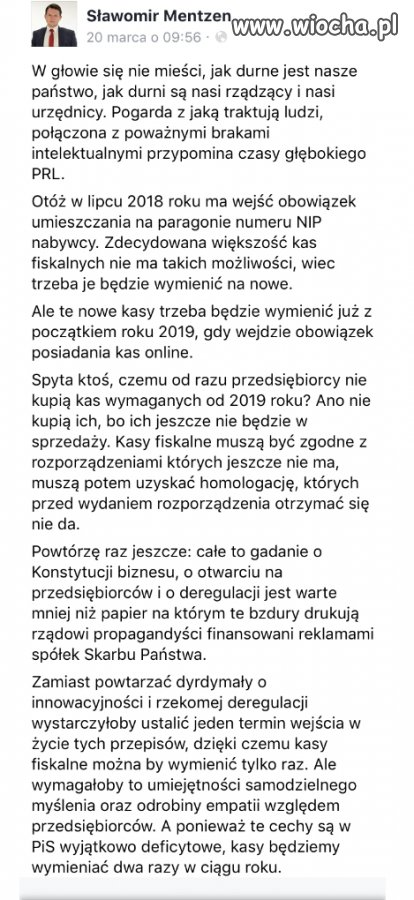 Wszędzie w mediach święta konstytucja dla biznesu