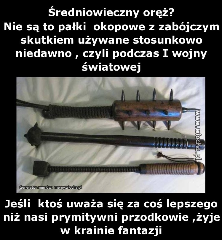 Średniowieczny oręż? 