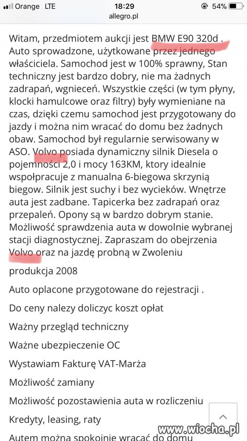 Bawarskie Volvo 