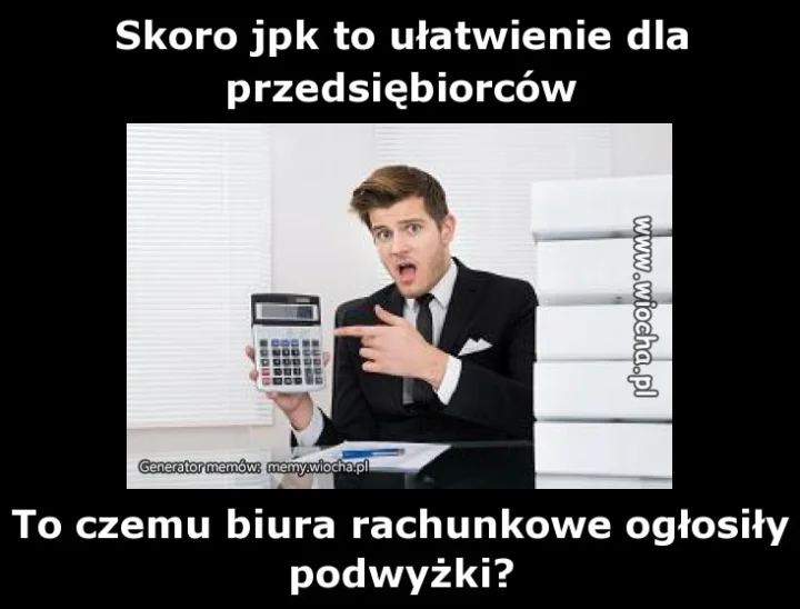 Skoro jpk to ułatwienie dla przedsiębiorców