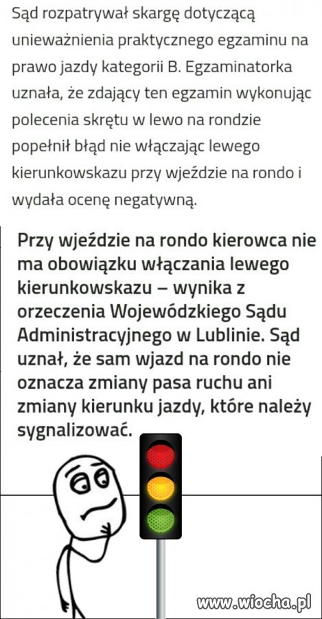 Wy też włączacie kierunek?