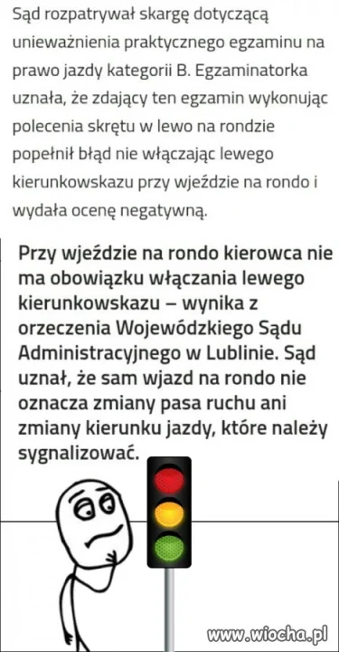 Wy też włączacie kierunek?